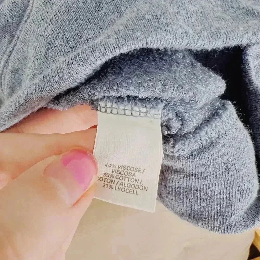 Victoria's Secret VS Blue Terrycloth Relaxed Fit Tee Open Back Loungewear Size L - Picture 6 of 6